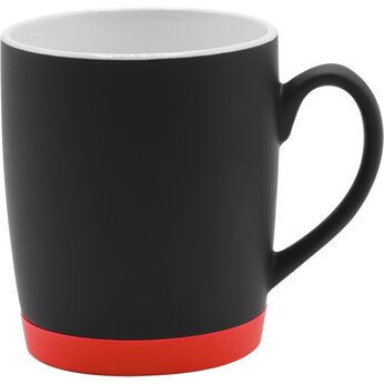 Кружка "Make Me To Go" с манжетой, черный/красный