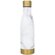 Бутылка для воды "Vasa" мраморный белый/золотистый