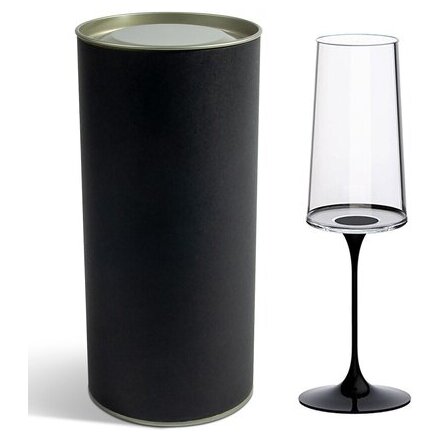 Бокал для игристого "Trebonn SplitGlass", 320 мл, прозрачный/черный