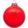 Стеклянный елочный шар "Frozi", красный прозрачный, с серебристым колпачком