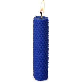 Свеча из вощины, синий