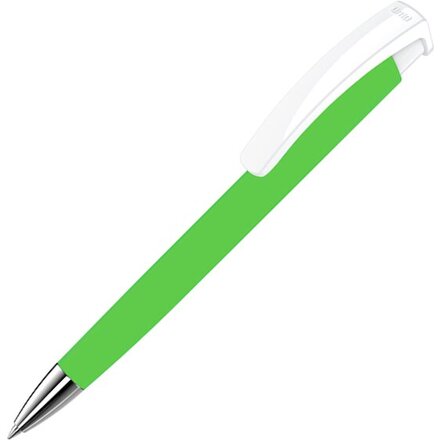 Ручка шариковая автоматическая "Trinity KG SI GUM" софт-тач, светло-зеленый