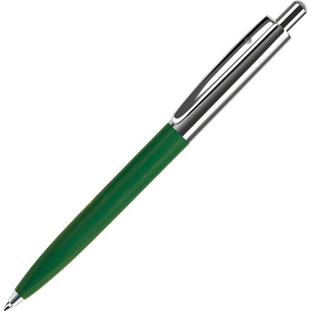 Ручка шариковая автоматическая "Business" зеленый/серебристый