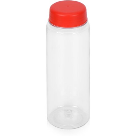 Бутылка для воды "Candy" прозрачный/красный