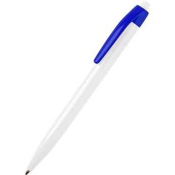 Ручка шариковая автоматическая "Pim", белый/синий