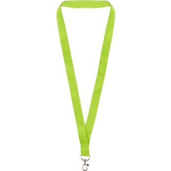 Ланъярд из RPET с карабином, зеленое яблоко