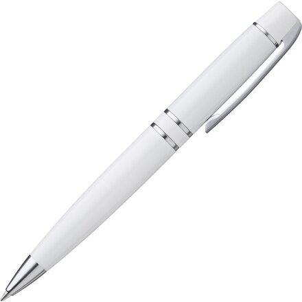 Ручка шариковая автоматическая "Vip" белый/серебристый