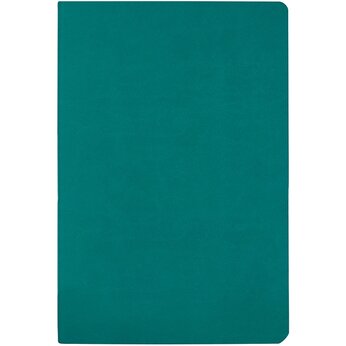 Бизнес тетрадь А5 "Megapolis flex" 60 л. soft touch клетка, морская волна, размер A5