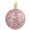 Украшение новогоднее "Нежно-розовый шар в пайетках и блестках" розовый