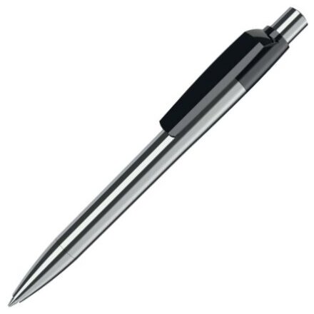 Ручка шариковая автоматическая "Mood Metal M M1" серебристый/черный
