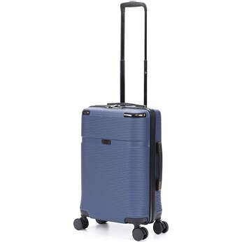 Чемодан TORBER Onego, синий, ABS-пластик, 59,5 х 39,5 х 24 см, 46 л, размер S