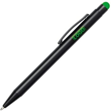 Ручка шариковая автоматическая "Black Beauty" черный/зеленый