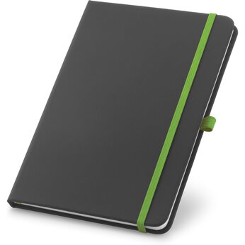 Блокнот "Corbin" черный/светло-зеленый