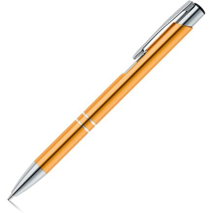 Ручка шариковая автоматическая "Beta BK" оранжевый/серебристый