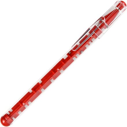 Ручка шариковая "Лабиринт" красный