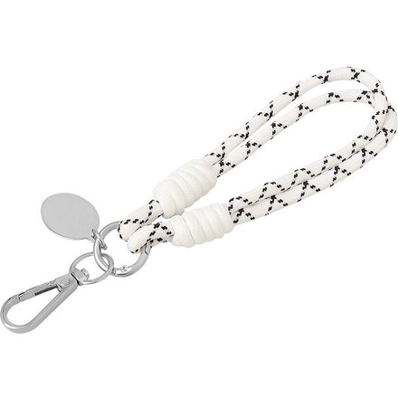 Брелок-браслет "Bohemian", черно-белый