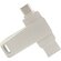 Карта памяти USB Flash 3.0 32 Gb СК-046 TypeA/TypeC Dual, серебристый