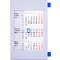 Календарь настольный "9509" 2023-2024, серый/синий