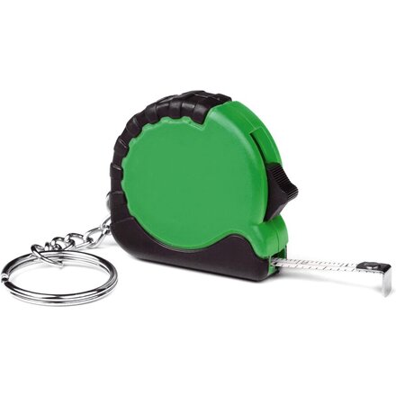 Брелок-рулетка "Гамбург" с фиксатором, зеленый/черный