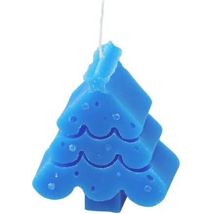 Свеча "Елочка", синий