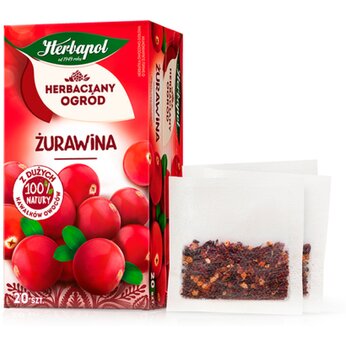 Чай фруктовый "Herbapol" со вкусом клюквы, пакетированный