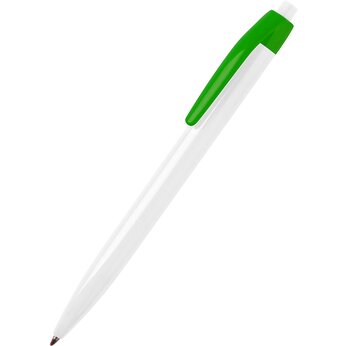 Ручка шариковая автоматическая "Pim", белый/зеленый