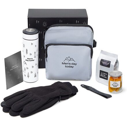 Подарочный набор «Re:m. Step»  с термосом, перчатками и сумкой