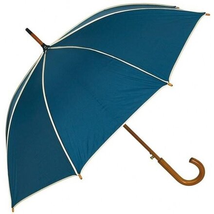 Зонт-трость "Waltz" темно-синий/бежевый