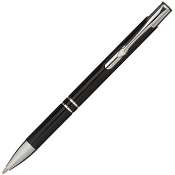 Ручка шариковая Moneta, синие чернила, черный