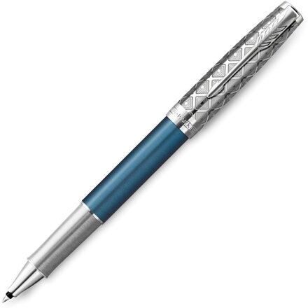 Ручка-роллер Parker Sonnet Premium Refresh BLUE CT, стержень: F, цвет чернил: black, в подарочной упаковке
