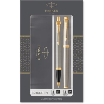 Набор «Parker IM Core Brushed Metal GT»: ручка шариковая, ручка роллер
