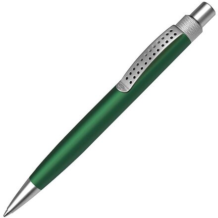 Ручка шариковая автоматическая "Sumo" зеленый/серебристый