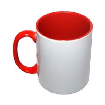 Кружка для сублимации "21116" белый/красный
