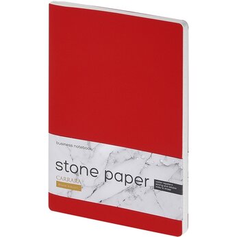 Тетрадь А5 "Carrara" 40 л., линейка, красный