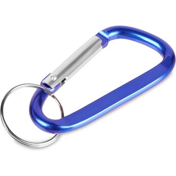 Брелок-карабин из переработанного алюминия "Alumina", синий