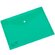 Папка-конверт на кнопке "Deli", A4, зеленый