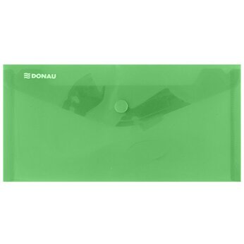 Папка конверт на кнопке DL "Donau", зеленый