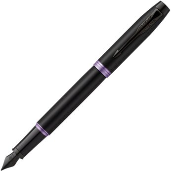 Перьевая ручка Parker IM Vibrant Rings Flame Amethyst Purple, стержень:F, цвет чернил: blue, в подарочной упаковке.