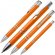 Ручка шариковая автоматическая "Baltimore" оранжевый/серебристый