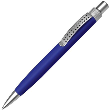 Ручка шариковая автоматическая "Sumo" синий/серебристый