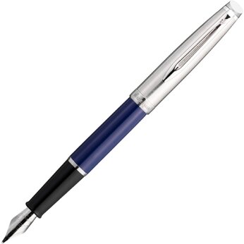 Перьевая ручка Waterman  Embleme, серебристый/синий