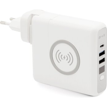 Зарядное устройство Power Bank "Gemini" 10000 мАч, белый