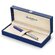 Перьевая ручка Waterman Hemisphere Deluxe, серебристый/синий/черный
