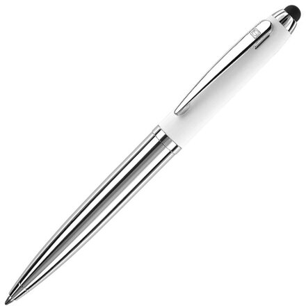 Ручка шариковая автоматическая "Nautic Touch Pad Pen" белый/серебристый