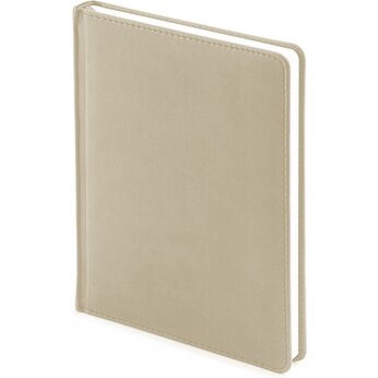 Ежедневник полудатированный «Velvet» А6+,  бежевый