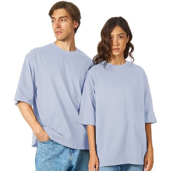 Футболка оверсайз "Berlin" 180, унисекс, XL-2XL, голубой
