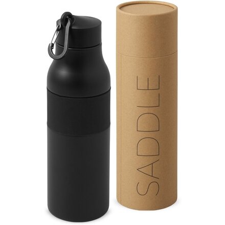 Вакуумная термобутылка с карабином «Saddle», 530 мл, черный