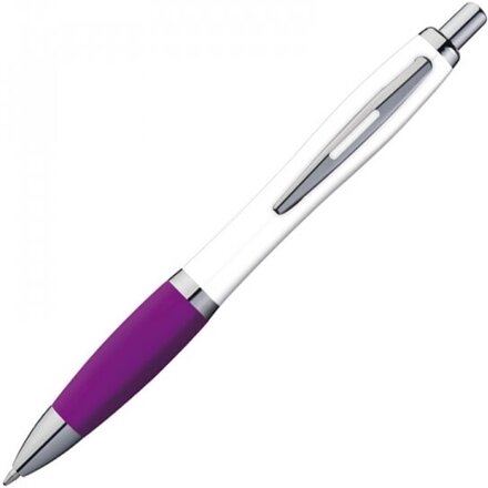 Ручка шариковая автоматическая "Kaliningrad" фиолетовый/серебристый