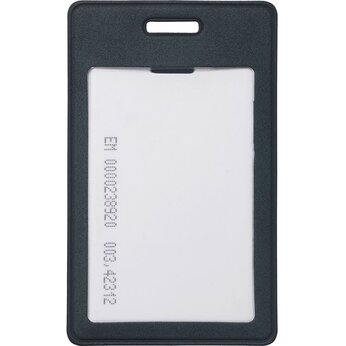 Вертикальный чехол для пропуска из экокожи "Alicante", темно-синий