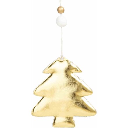 Украшение новогоднее "Блестящая золотистая елка" золотистый